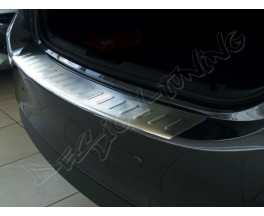 Накладка на бампер с загибом Mazda 6 (2012-...) sedan