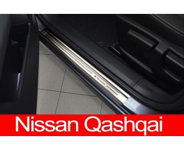 Накладки на пороги Nissan Qashqai 2 (2008-...)