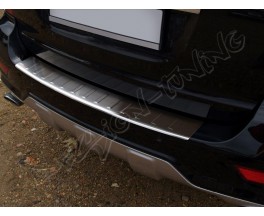 Накладка на бампер с загибом Mercedes M W164 (2008-2011)