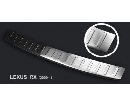 Накладка на бампер с ребрами Lexus RX (2008-...)