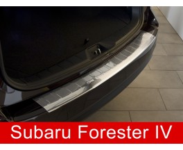 Накладка на бампер с загибом Subaru Forester 4 (2012-...)