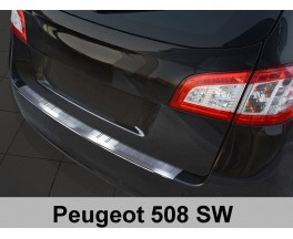 Накладка на бампер с загибом Peugeot 508 SW (2011-...)