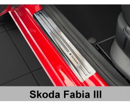 Накладки на пороги Skoda Fabia 3 (2014-...)