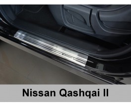 Накладки на пороги Nissan Qashqai 2 (2014-...)