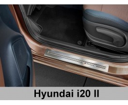 Накладки на пороги Hyundai I20 (2014-...)