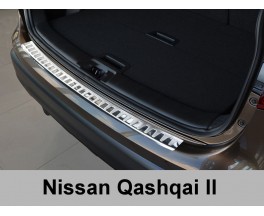 Накладка на бампер с загибом Nissan Qashqai (2013-...)