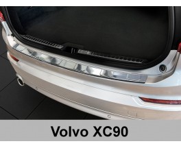 Накладка на бампер с загибом Volvo XC90 (01.2015-...)