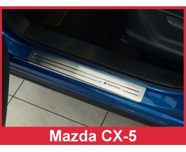 Накладки на пороги Mazda CX-5 матовые