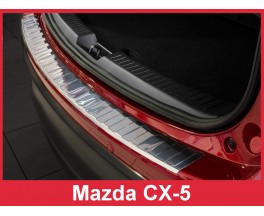 Накладка на бампер с загибом и ребрами Mazda CX-5