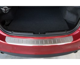 Накладка на бампер с загибом Mazda 6 (2014-...) sedan