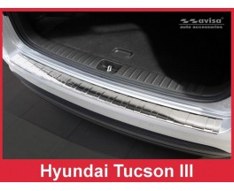 Защитная накладка на задний бампер Hyundai Tucson III  