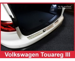 Защитная накладка на задний бампер Volkswagen Touareg 3 матовая 