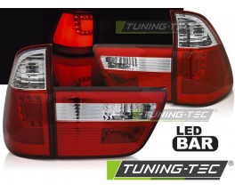 Задние фонари на BMW X5 E53 LED BAR красные