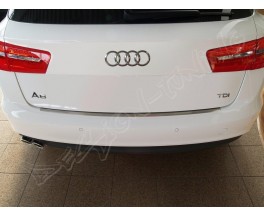Накладка на бампер с загибом Audi A6 (2011-...)
