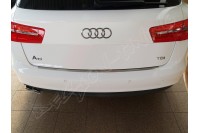 Накладка на бампер с загибом Audi A6 (2011-...)