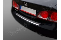 Накладка на бампер с загибом Хонда Цивик (2005-2011) седан