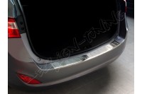 Накладка на бампер с загибом Хюндай i30 (2012-...) Wagon