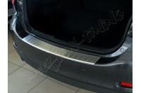 Накладка на бампер с загибом Mazda 6 (2012-...) sedan