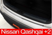 Накладка на бампер с загибом Nissan Qashqai (2008-...)