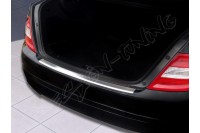 Накладка на бампер с загибом Mercedes W204 (2007-...) Sedan