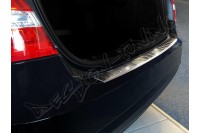 Накладка на бампер с загибом Mercedes E W212 (2009-...) sedan