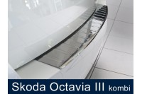Накладка на бампер с загибом Skoda Octavia III (2013-...)