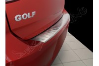 Накладка на бампер с загибом Volkswagen Golf 52 (2012-...)