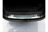 Накладка на бампер с 2 загибами Volkswagen Passat B7 (2011-...) Combi