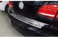 Накладка на бампер с загибом Volkswagen Passat B7 (2011-...) Sedan