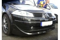 Накладка на передний бампер (губа) Renault Megane 2