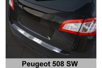 Накладка на бампер с загибом Peugeot 508 SW (2011-...)