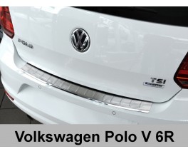 Накладка на бампер с загибом Volkswagen Polo V 6R (2014-...)