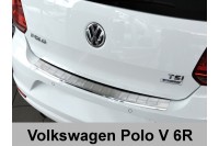Накладка на бампер с загибом Volkswagen Polo V 6R (2014-...)