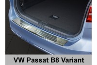 Накладка на бампер с загибом Volkswagen Passat B8 (2014-...)