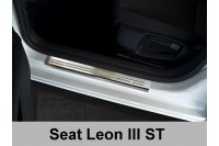 Накладки на пороги Seat Leon 3 / ST Kombi (2013-...)