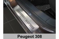 Накладки на пороги Peugeot 308 2