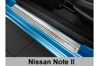 Накладки на пороги Nissan Note II (2014-...)