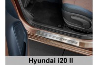 Накладки на пороги Hyundai I20 (2014-...)