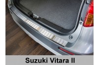 Накладка на бампер с загибом Suzuki Grand Vitara (2014-...)