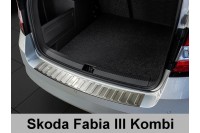 Накладка на бампер с загибом Skoda Fabia III (2015-...)