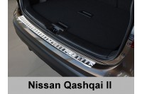 Накладка на бампер с загибом Nissan Qashqai (2013-...)