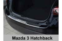 Накладка на бампер с загибом Mazda 3 (2013-...) 