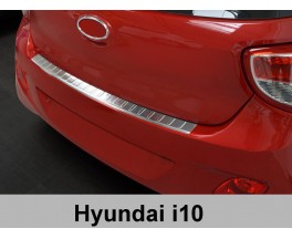 Накладка на бампер с загибом Hyundai I10 (2013-...)