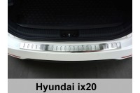 Накладка на бампер с загибом Hyundai IX20 (2010-...) 