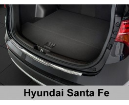 Накладка на бампер с загибом Hyundai Santa Fe (2012-...)