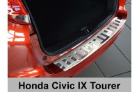 Накладка на бампер с загибом Honda Civic Tourer (2014-...)