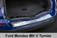 Накладка на бампер с загибом Ford Mondeo MK5 Kombi (2014-...)