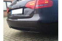 диффузор заднего бампера Audi A4 B8 limousine / avant S-line с одним вырезом 