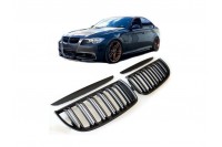 Решетка радиатора (ноздри) BMW E90/E91 дорестайл стиль M3 (черная)