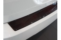 Накладка на бампер BMW 5 F10 Carbon (red)